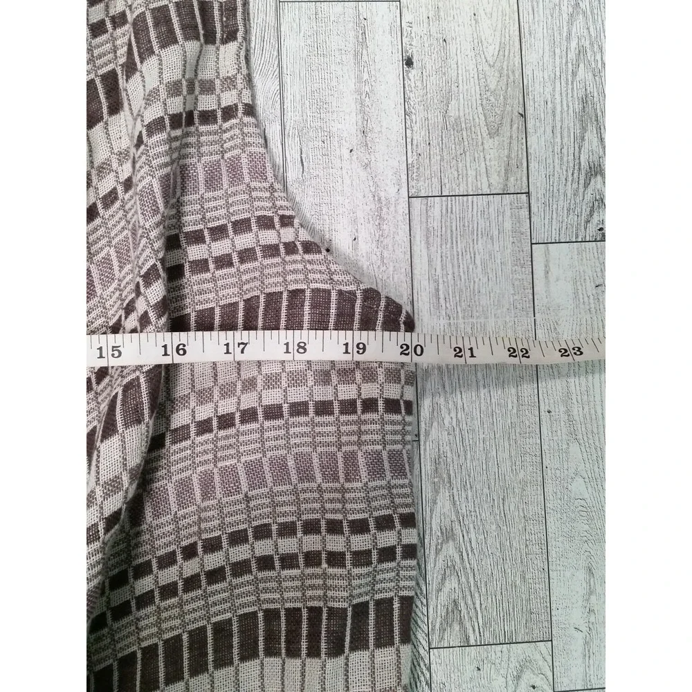 FLAX Linen Vest Loose Long Open Front Lagenlook Sleeveless Cardigan‎ Sz P 4/6